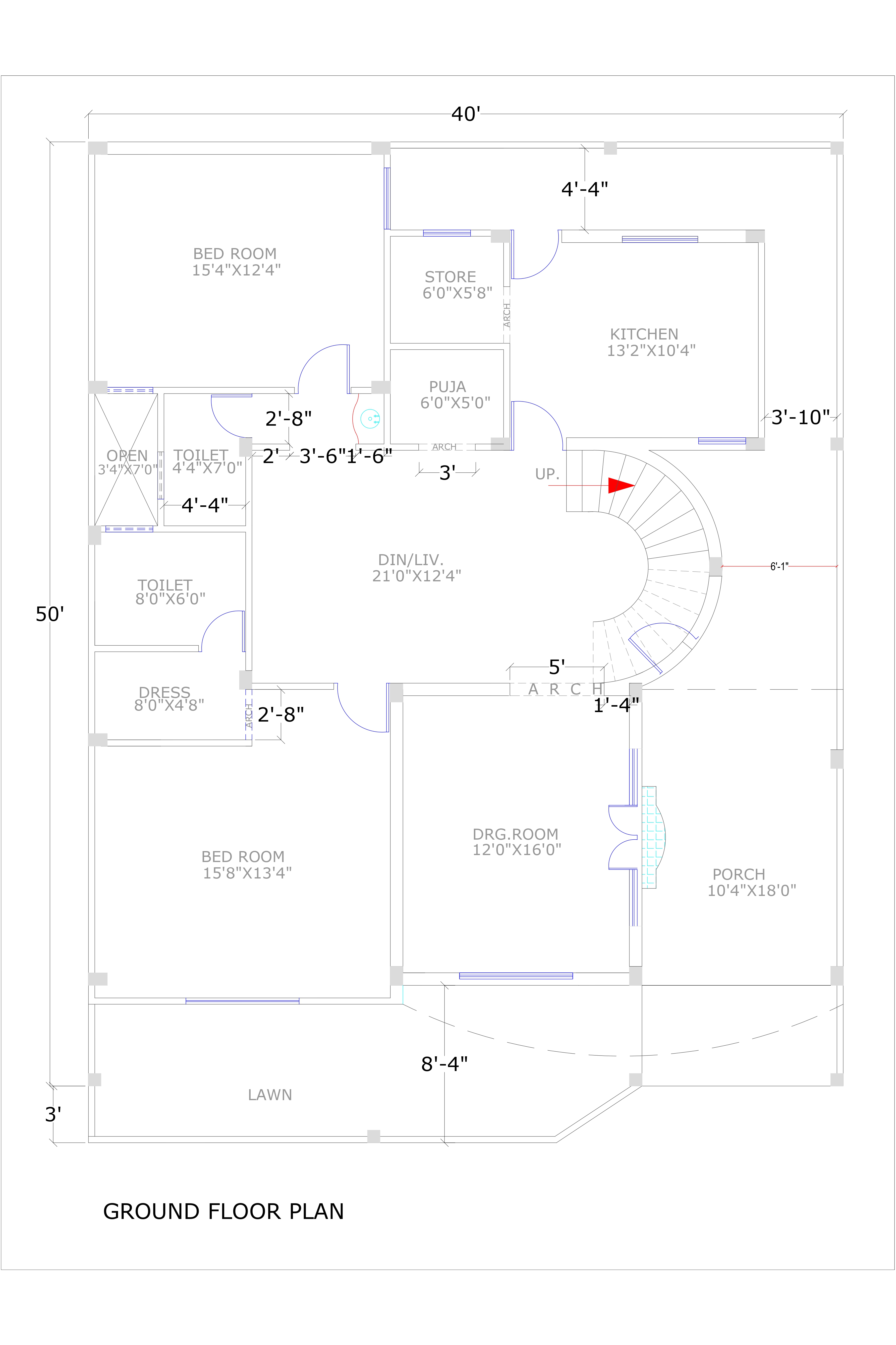 40x50 online building plan maker
