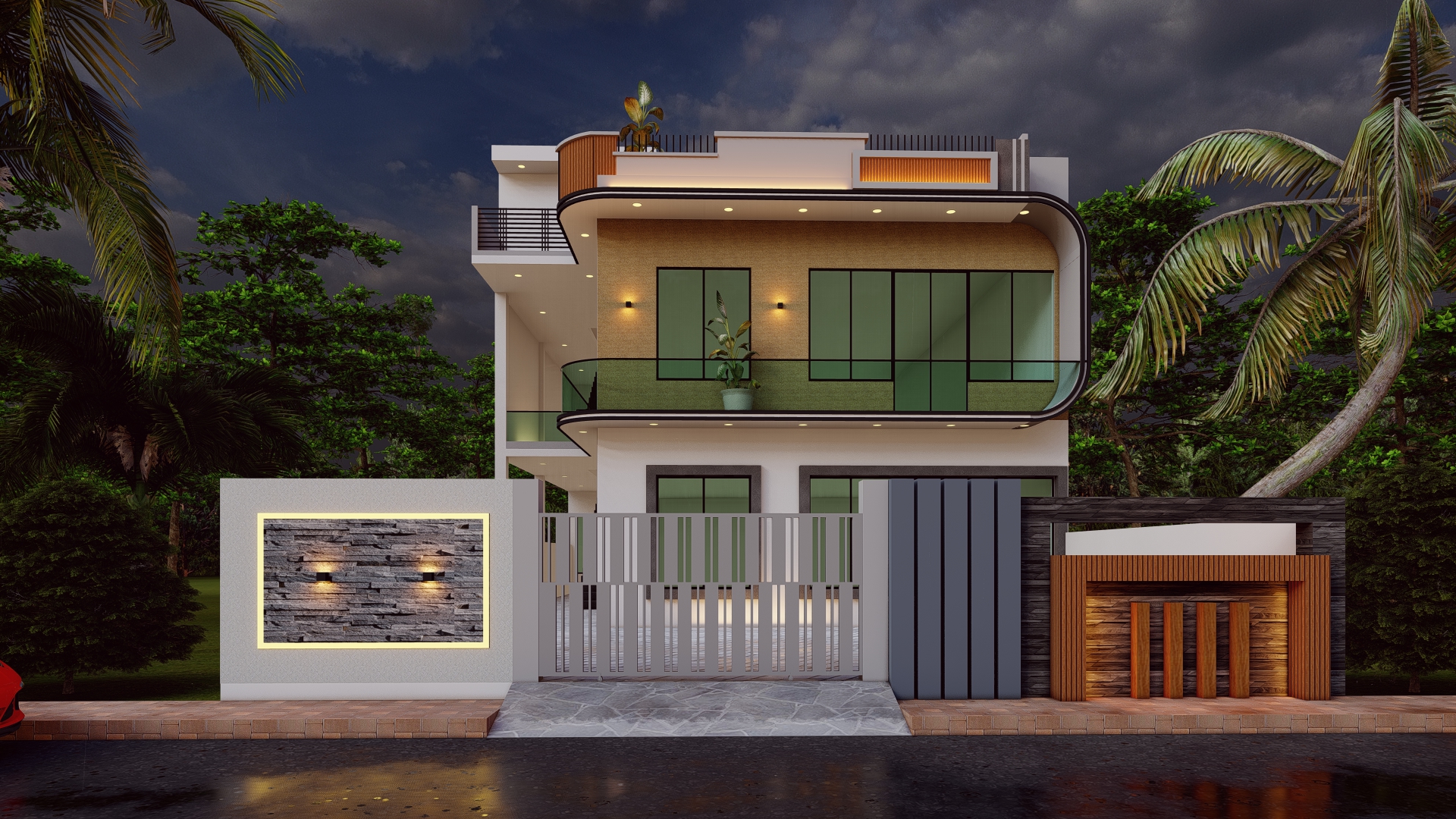 25x50 front elevation