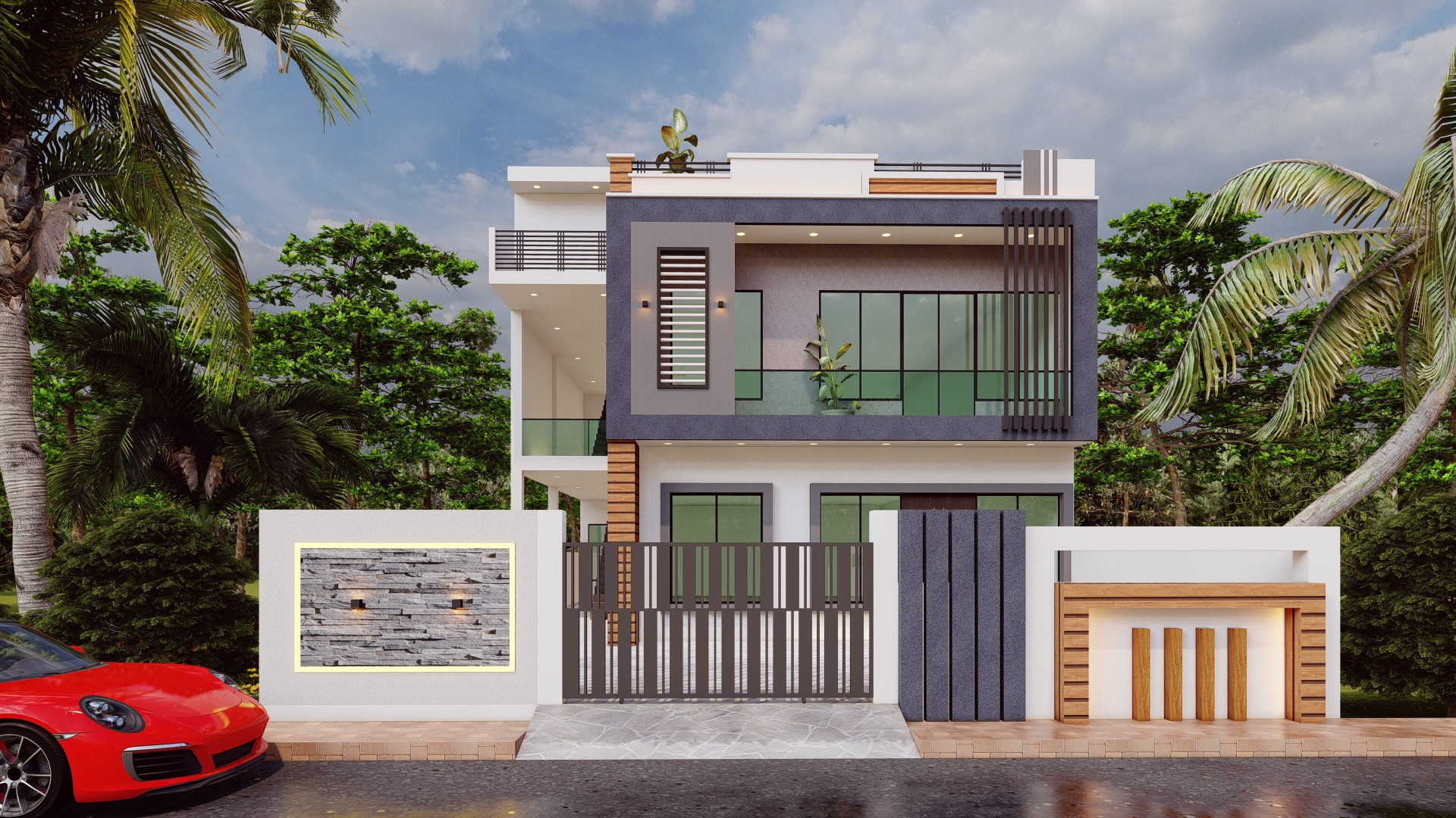 33x76 front elevation