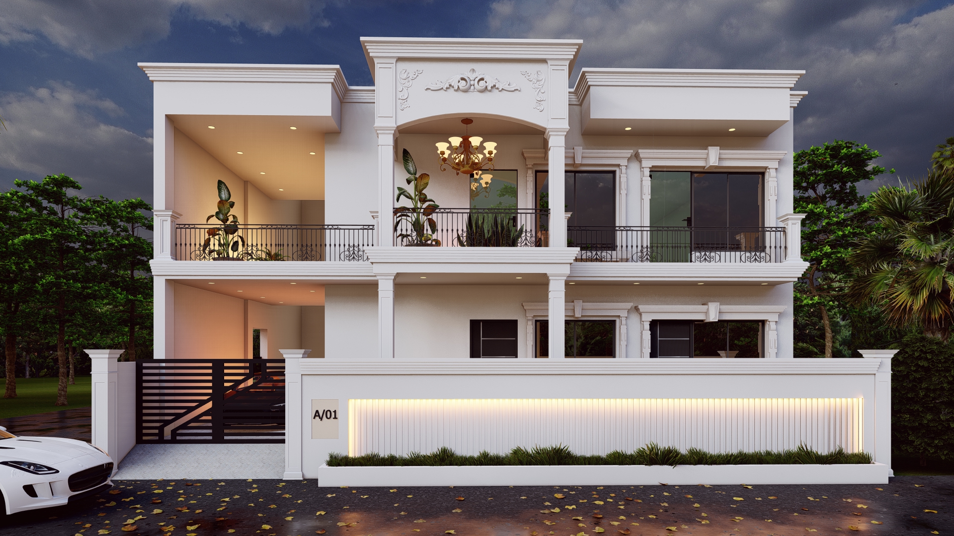 45x50 traditional house design