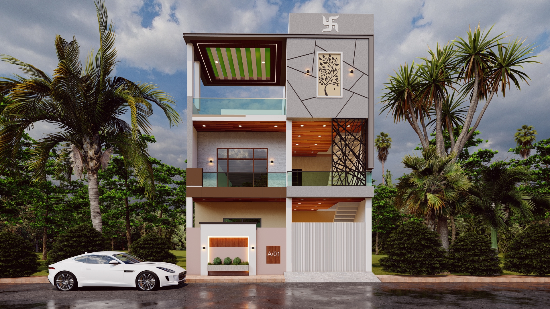 26X52 3d house design